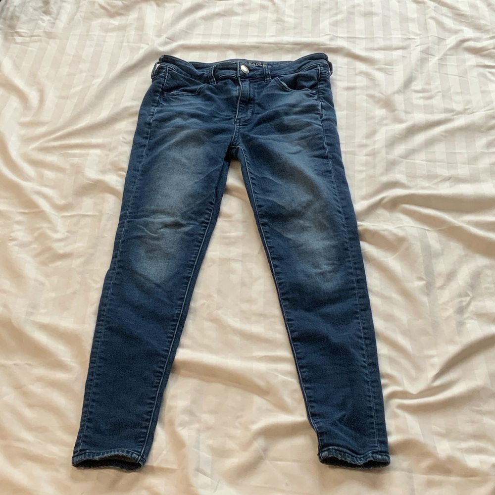 American Eagle Outfitters Dark Blue Skinny Jeans